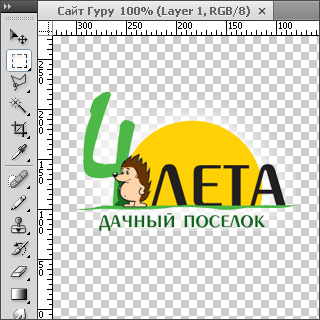 Разработка логотипа дачного поселка «4 Лета» 